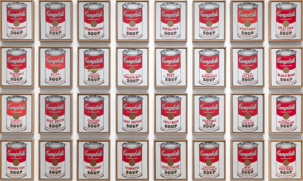 Campbell's soup cans van Andy Warhol