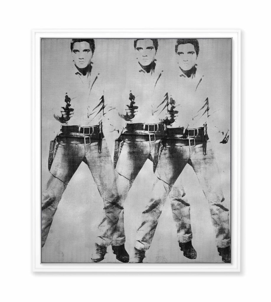 Triple Elvis van Andy Warhol
